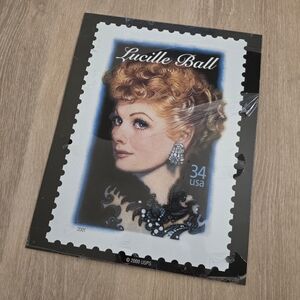 Lucille Ball Tin Collectable Stamp Vintage